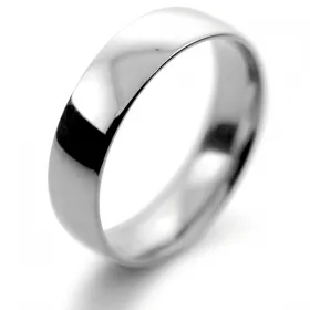 Court Light - 5mm Platinum Wedding Ring (TCSL5P) 